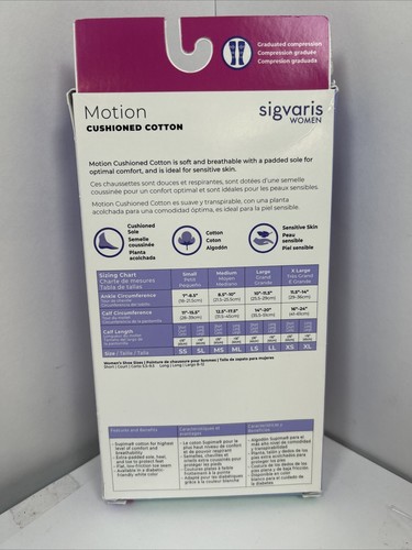 Sigvaris Motion Cushioned kniehohe Kompressionsstrümpfe für Damen (20-30 mmHg) schwarz - Bild 2 von 8