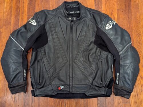 Joe Rocket Leather Motorcycle Jacket CE Armored Vented - US Men's 50