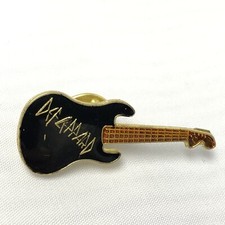 DEF LEPPARD Vintage 80s Guitar Logo Enamel Metal Badge Hat Tie Pin Metal Rock