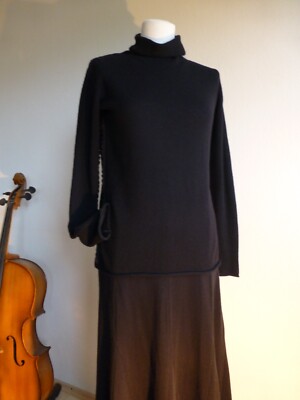 Twinset Simona Barbieri, wool jumper size S (38/40), black lace cashmere