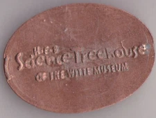 Elongated Souvenir Penny: H.E.B. Science Treehouse of THE WITTE MUSEUM  Z/R 384