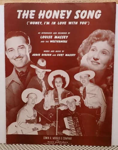 The Honey Song - Gibson & Massey - Sheet Music  1942