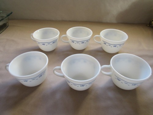 6 Pyrex Corning Cup (s) Morning Blue - Imagen 12 de 12