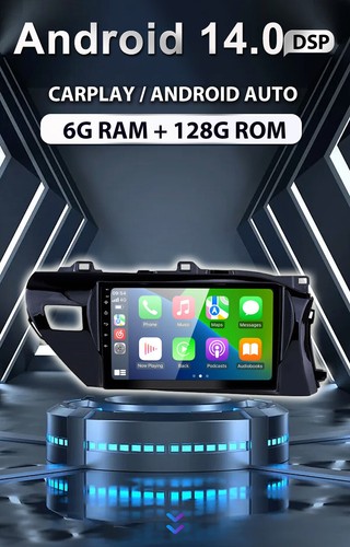 For Toyota Hilux 2015-2023 Head Unit Android 14 Car Stereo Car Play DSP 6G+128GB - Picture 3 of 18