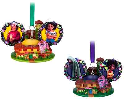 2x Disney Encanto Light-Up Living Magic Sketchbook Ornament~DAY & NIGHT Set-nEW
