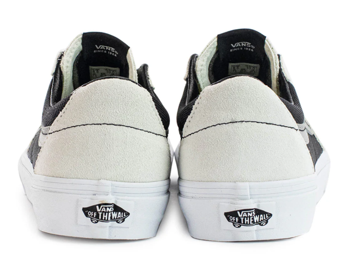 VANS SK8-Low 2 Tone White/Black Suede Men display picture 2