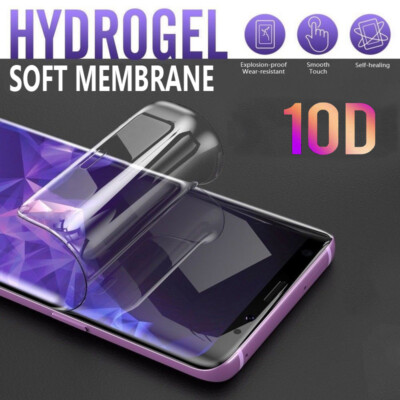 10D Soft Hydrogel Clear Full Coverage Screen Protector Gel Film For Mobile Phone