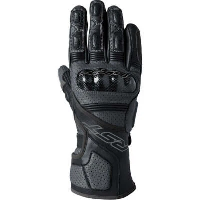 RST Fulcrum CE Motorcycle Motorbike Leather Gloves Black / Black / Black