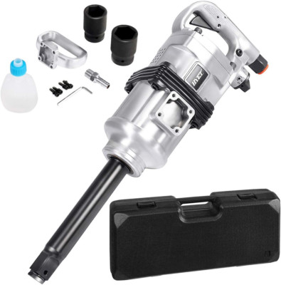 1  Air Impact Wrench Extended Anvil Pneumatic Impact Gun for Truck Tire Lug Nuts