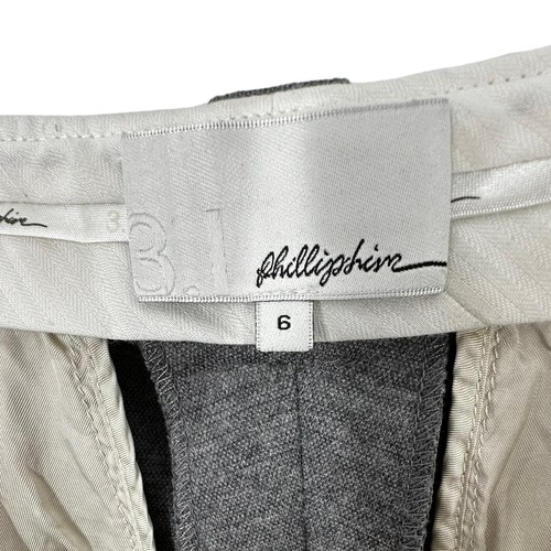 3.1 Phillip Lim Gray Wool Tapered Zip Ankle Pants Size 6 - Picture 4 of 5