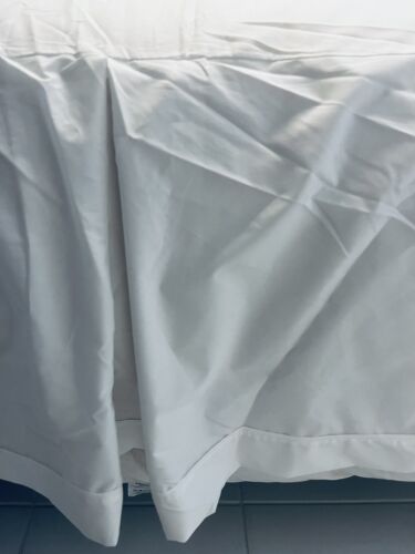 Falda de Cama Ralph Lauren Doble Palmer Esmoquin Blanco A Medida Plisado Algodón Percal - Imagen 5 de 7
