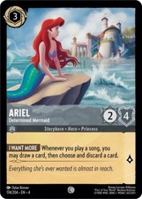 Disney Lorcana Ursula's Return - 174 Ariel, Determined Mermaid Common Cold FOIL