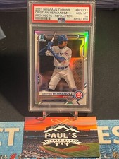 2021 Bowman Chrome 1st Rookie Refractor Cristian Hernandez! #/499! PSA 10! 