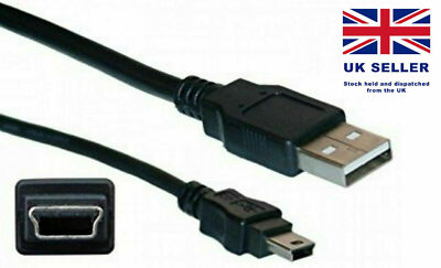 0,5 Meter MINI USB Kabel Sync & Ladekabel Typ A auf 5 Pin B Telefon GPS Ladegerät 