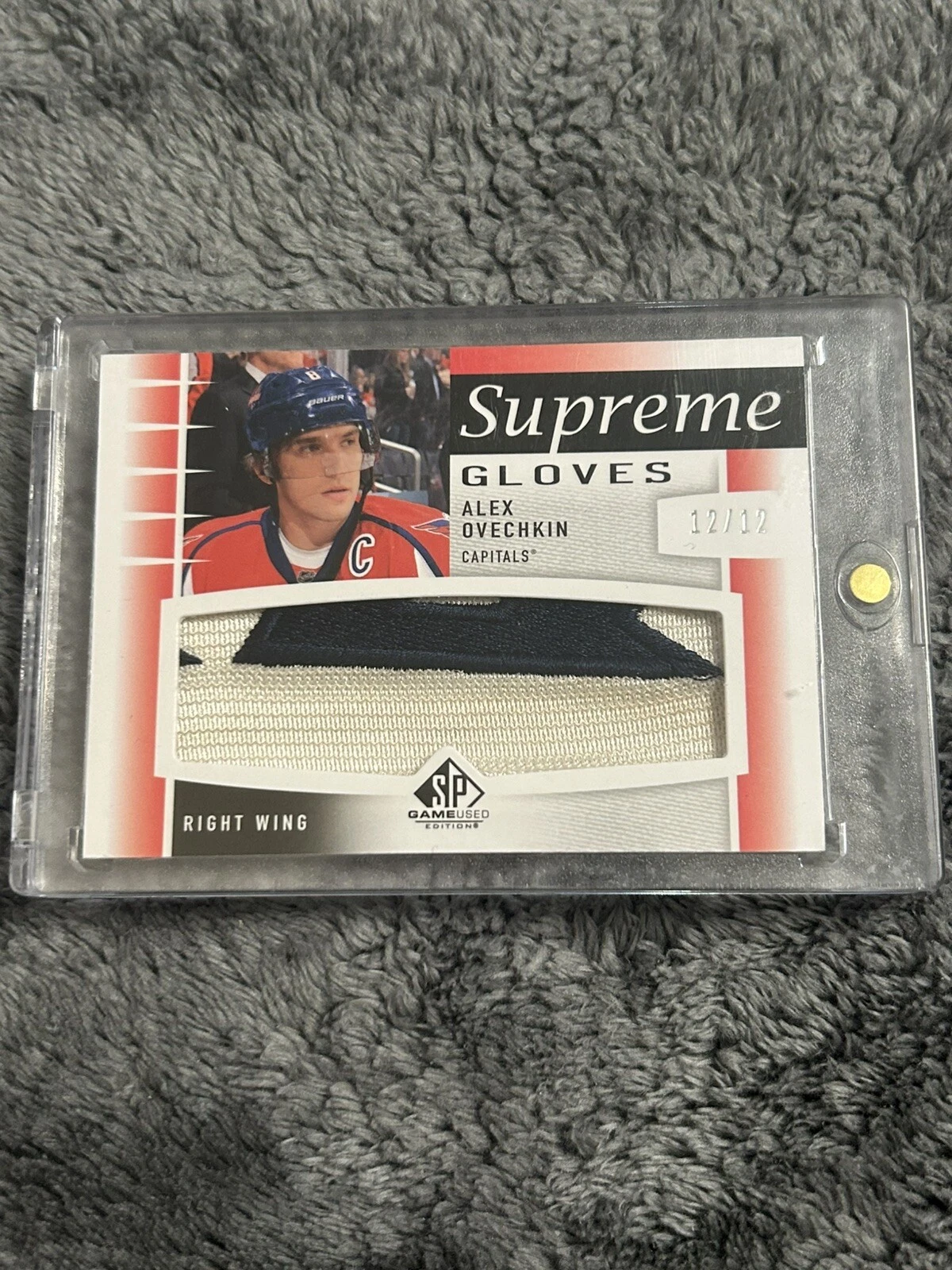 2013 14 Upper Deck SP JEU OCCASION Alex Ovechkin Supreme Gloves 12/12 #SG AO
