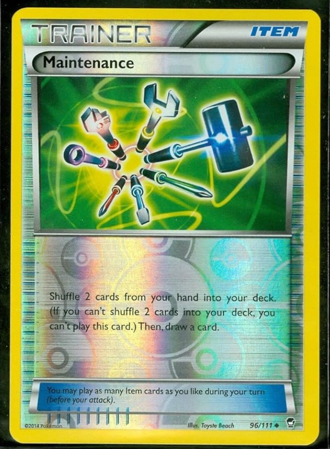 Pokemon - Maintenance - 96/111 - Furious Fists - Reverse Holo - NM/M - NEW