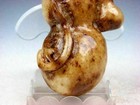 Old Nephrite Jade Stone Carved Sculpture Bottle Gourd HU-LU Baby Gourd #07241910 — photo 3