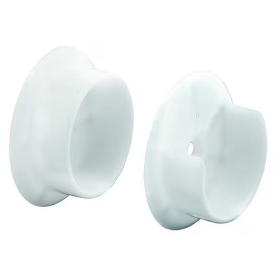 Primeline Tools Closet Pole Sockets, 1-3/8 In., Plastic, White (1 Set) N 6568