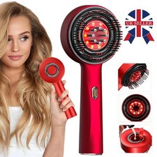 Electric Scalp Massage Comb Hair Growth Red Light Therapy Brush Head Massager