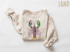 Louisiana Crawfish Shirt, Mardi Gras Crawfish Sweatshirt, Mardi Gras Shirt, Mard