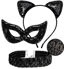 Black Cat Costume Accessories Cat Woman Costume for Women Halloween Costumes