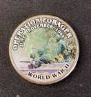 Colorized Kennedy JFK Half Dollar World War II Operation Forager Free Shipping