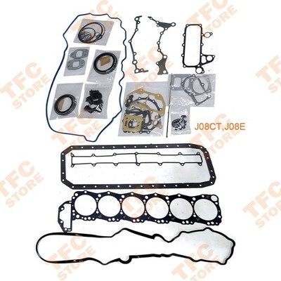Full Gasket Set Kit For Hino J08C J08E J08CT J08ET Engine New