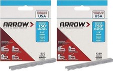 Arrow Fastener 504 Genuine T50 1/4-Inch Staples, Pack of 2