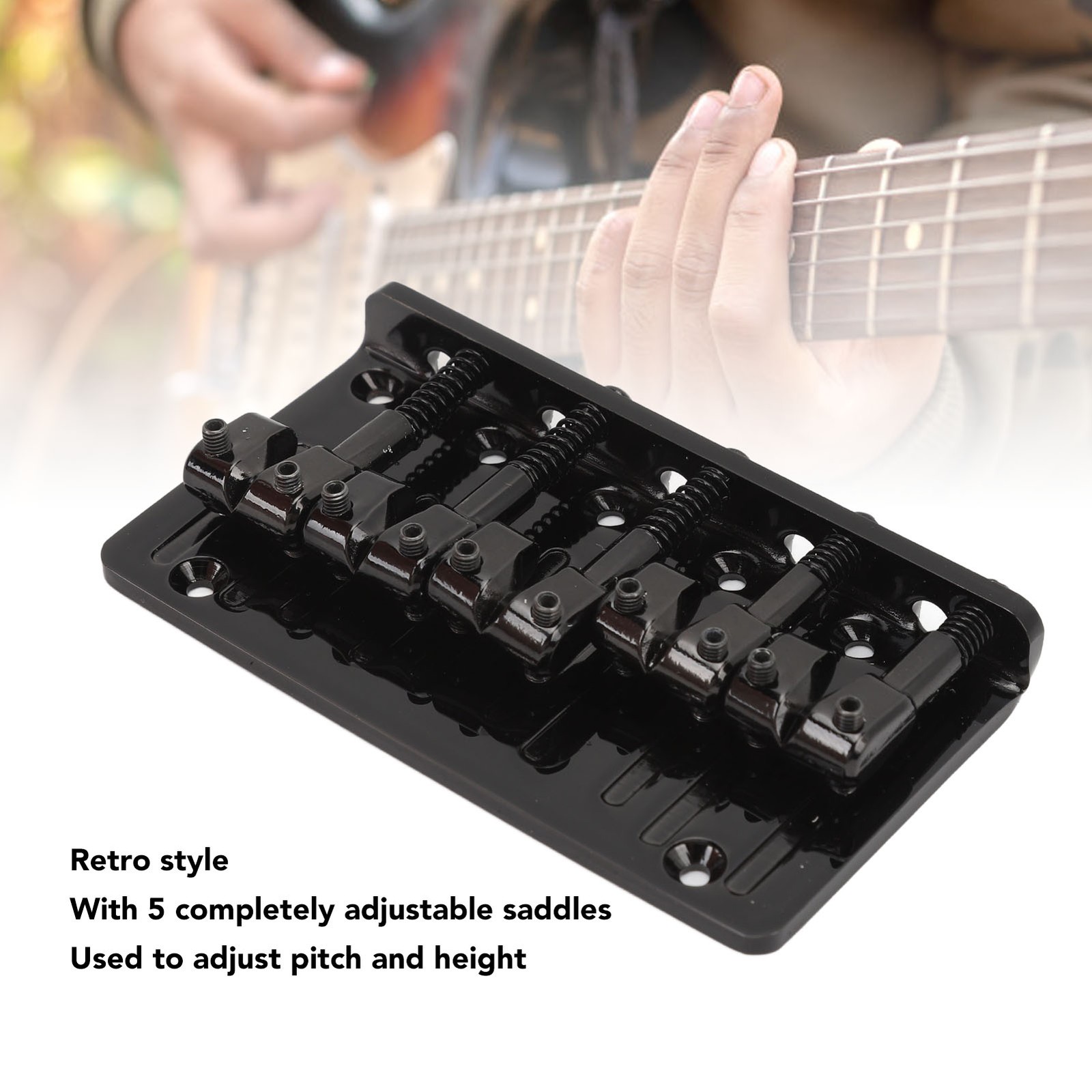 Adjustable 5 String Bass Guitar Bridge For Electric Bass Upgrades Premium