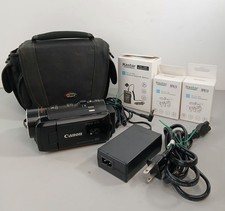Canon Vixia HF10 HD Camcorder 2 New Batteries/Charger 16GB Tested/works