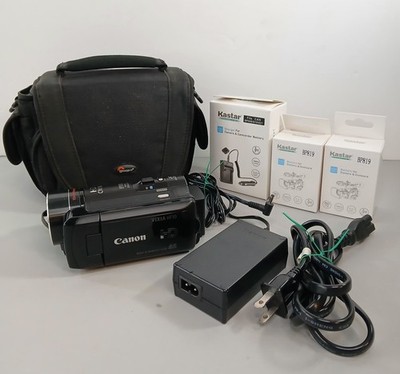 Canon Vixia HF10 HD Camcorder 2 New Batteries/Charger 16GB Tested/works