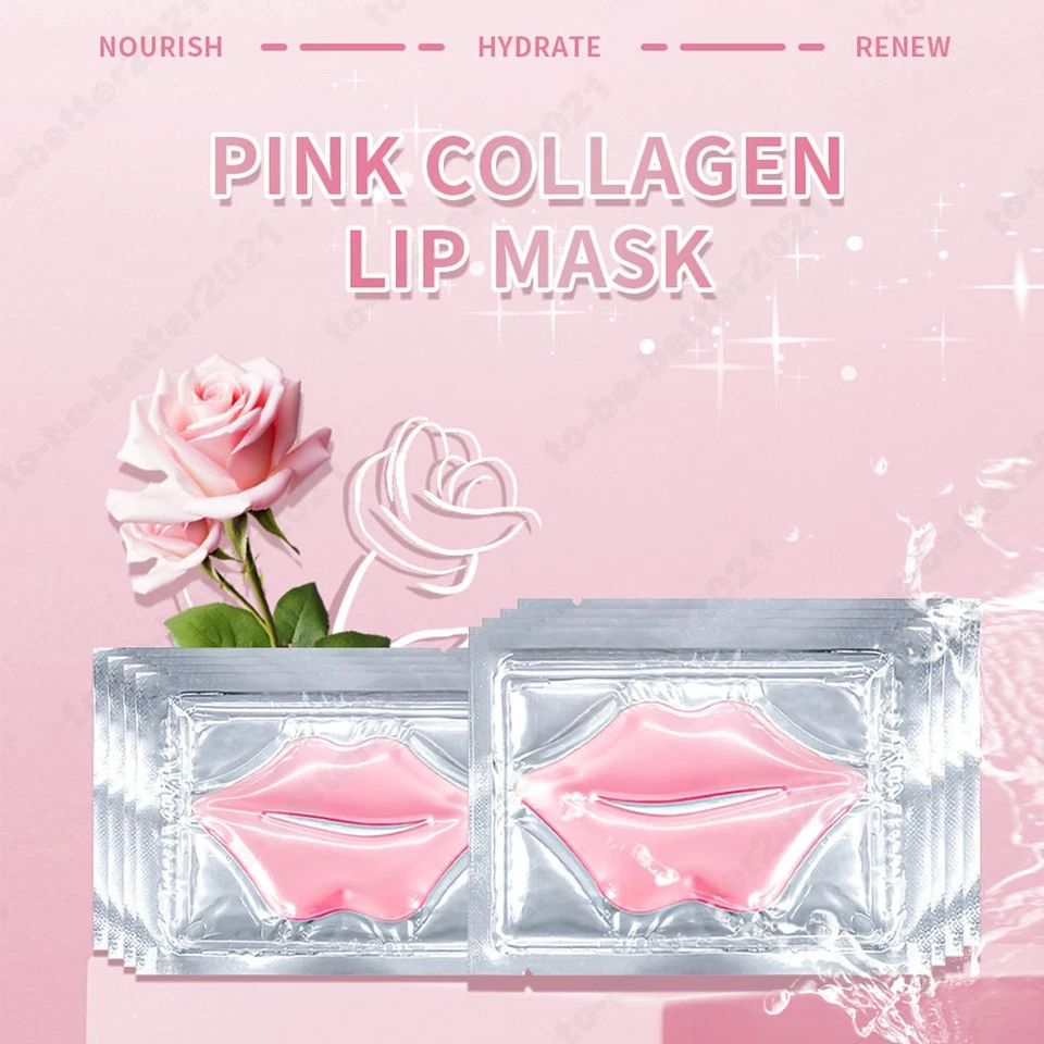 10X Gel Collagen Face Lip Care Anti Wrinkle Moisturising Mask Cleansing Hydrogel - Image 2 of 4