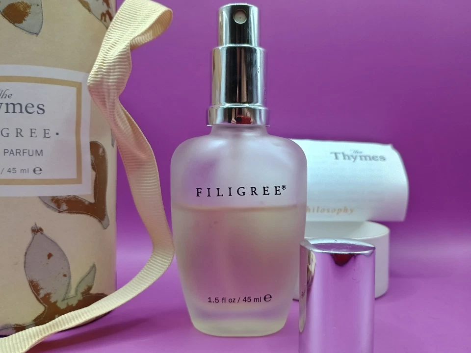 Thymes Filigree 1.5oz Bottle ~ 50% Full - Image 2 of 4