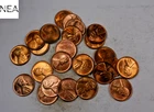 (25) 1945 Lincoln Wheat Penny Cent Half Roll/Lot ~ Gem BU Red ~ 25 Coins