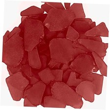 Sea Glass for Crafts 11oz Sea Glass Decor, Tumbled Seaglass, Beachglass Red
