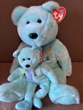 "RARE" Ty Beanie Buddy & Beanie Baby Ariel the Bear Lot - Buddy Worn Hang Tag