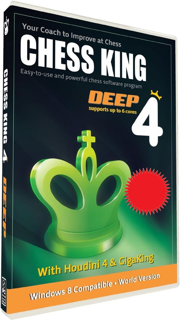 Chess King 4 Deep - With Houdini 4 Chess Software (PC) New & Sealed