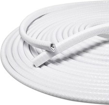 32Ft Car Door Edge Guards White, Universal Rubber U Shape Automotive Door White