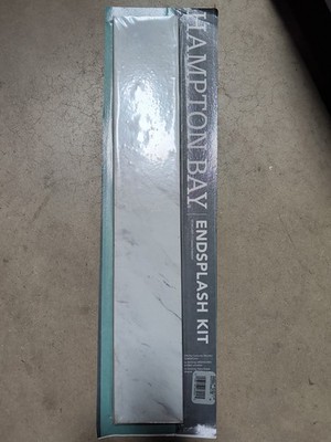Hampton Bay 16737119994925 Calcutta Marble Endsplash Kit for Laminate Countertop