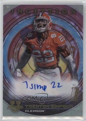 2022-23 Bowman Inception University Trenton Simpson #BIA-TSN Auto 16xu