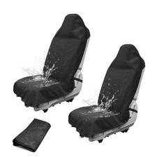 Sweat Towel Seat Cover,Waterproof Car Seat Towel Protector Great 2 Pack Black