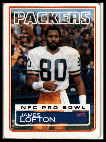 James Lofton #83 1983 Topps card
