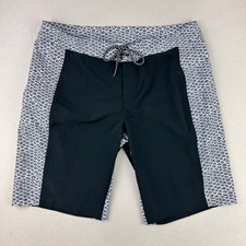 Columbia PFG Tidal Boardshorts 11" Men XL Black Snakeskin Performance Surf Fish