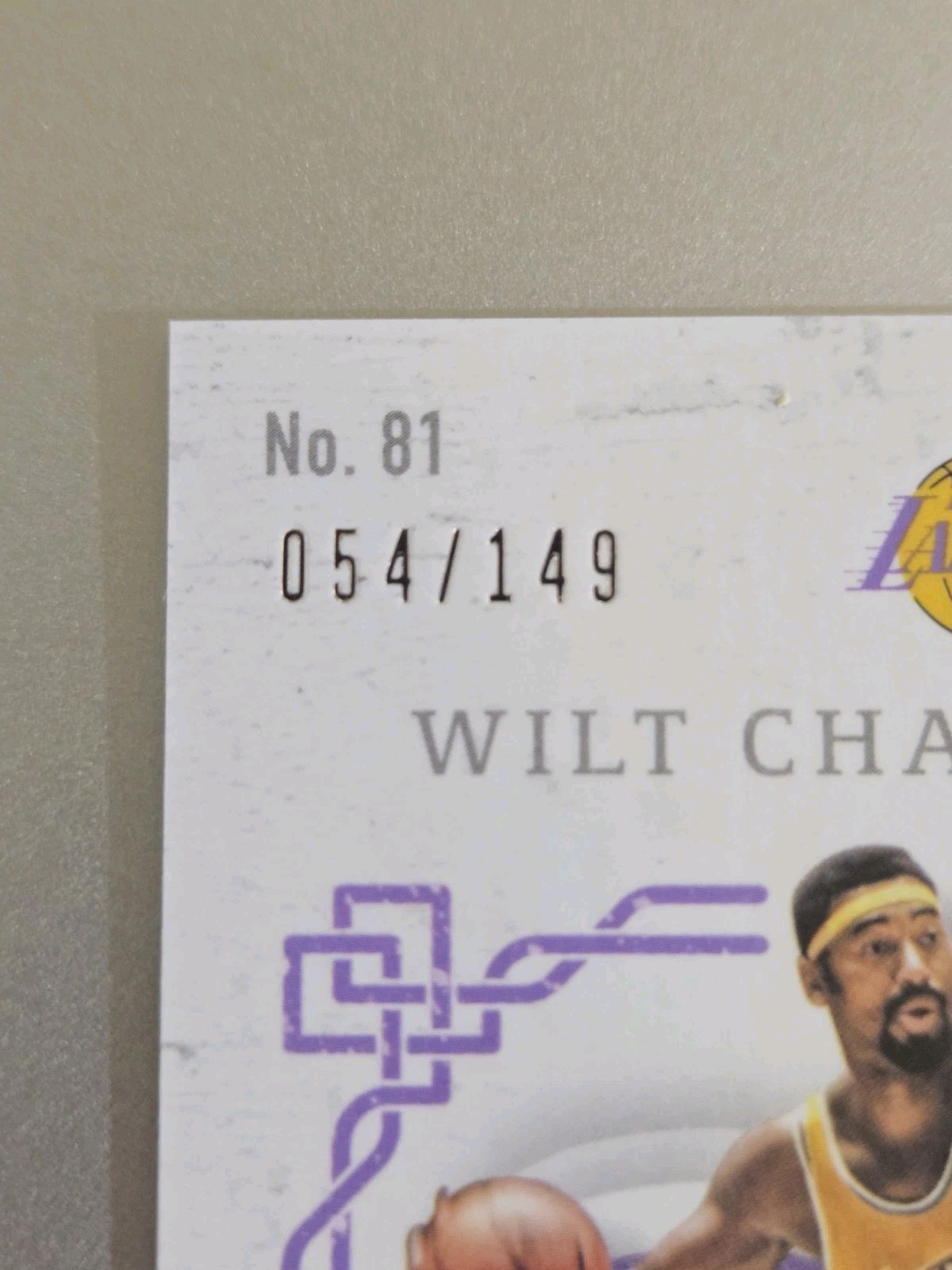 2016-17 Excalibur Crusade Blue /149 Wilt Chamberlain Self-Graded 10 Gem Mint view 8