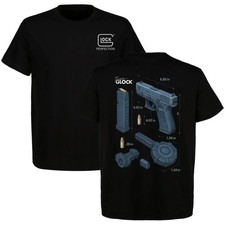 Team Glock Know Your Glock Gen 5 Full Color Outdoor Graphic Tee Shirt Gildan
