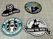 Adam the Woo - ATW, 4 - Set of 4 Stickers