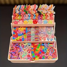 555pcs Colorful Butterfly Hair Clips Set for Girls Kids Hair Accessories UK