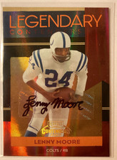 Lenny Moore AUTO #/50 Legendary Contenders 2007 Certified Autograph Colts HOF SP