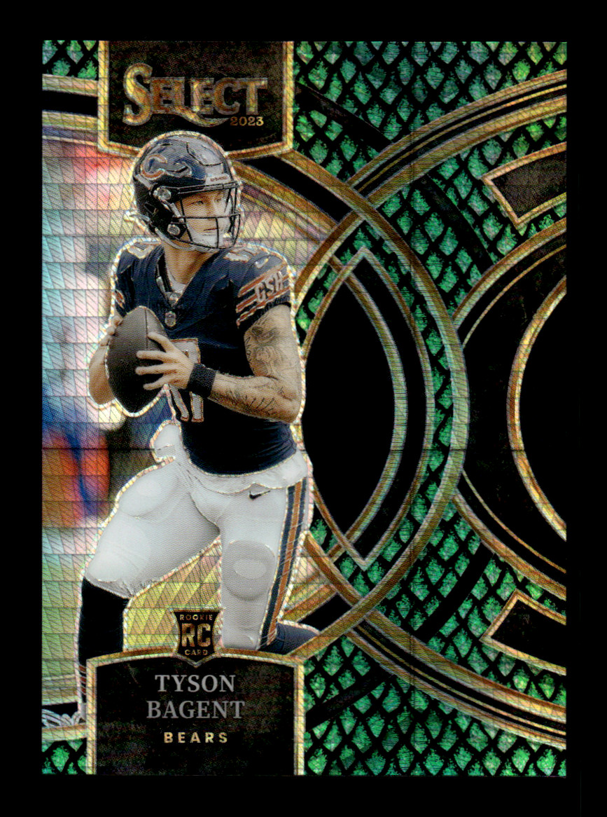 2023 Panini Select Tyson Bagent #123 Rookie Premier Level Dragon Scale /70