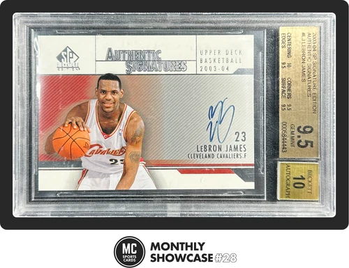 LEBRON JAMES BGS 9.5 2003-04 SP SIGNATURE EDITION AS-LJ ROOKIE AUTHENTIC RC AUTO